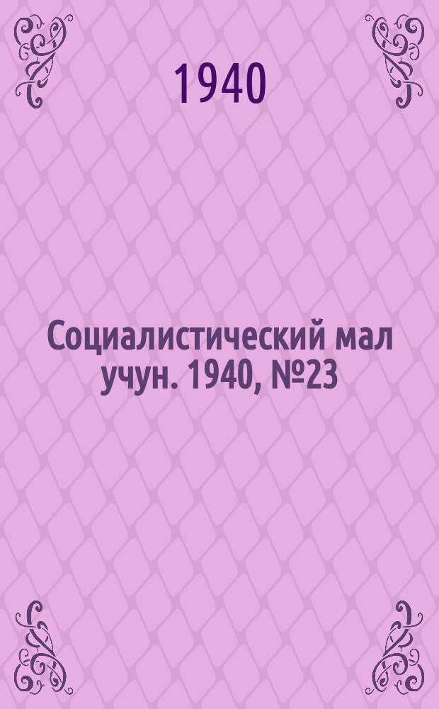 Социалистический мал учун. 1940, № 23 (115) (1 мая)