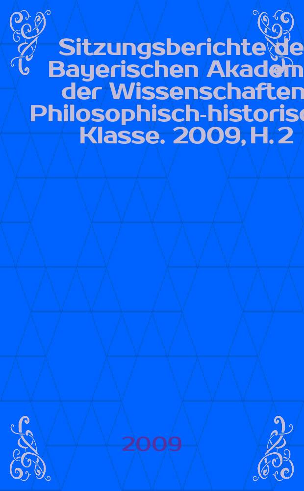 Sitzungsberichte der Bayerischen Akademie der Wissenschaften, Philosophisch-historische Klasse. 2009, H. 2 : Euripides als Anthropologe = Еврипид как антрополог