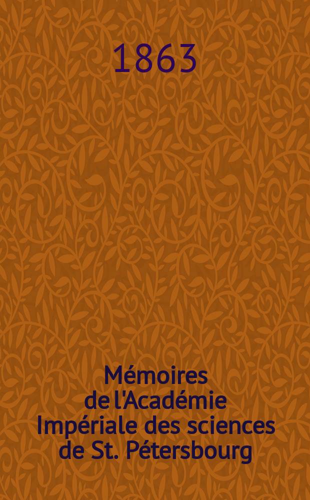 Mémoires de l'Académie Impériale des sciences de St. Pétersbourg : avec l'histoire de l'Academie. Sér. 7, t. 5 № 9 : Mémoire sur un cas particulier de l'homographie plane