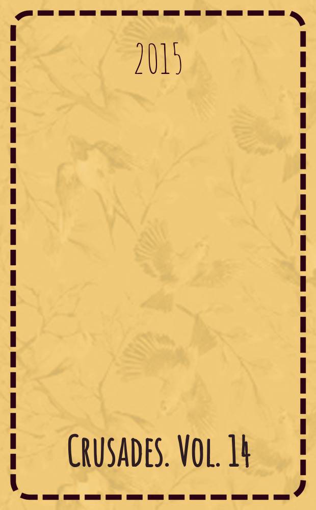 Crusades. Vol. 14