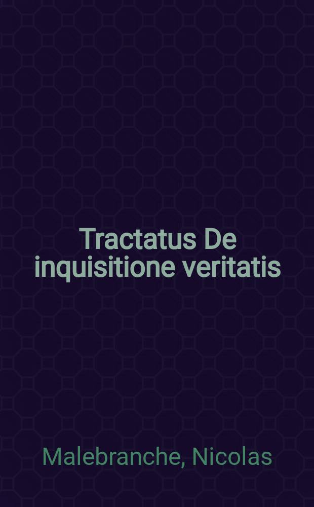 Tractatus De inquisitione veritatis