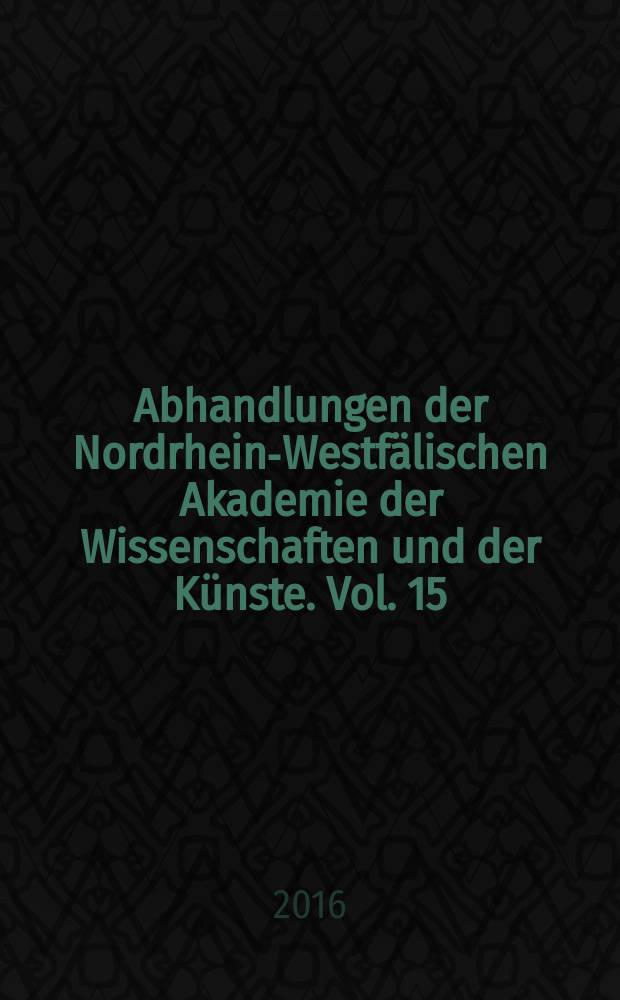 Abhandlungen der Nordrhein-Westfälischen Akademie der Wissenschaften und der Künste. Vol. 15/3,B : Die verkohlten Papyri aus Bubastos = Обугленные папирусы из Бубастоса