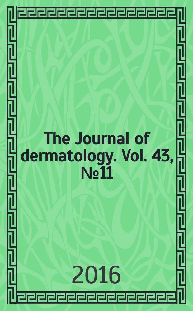 The Journal of dermatology. Vol. 43, № 11
