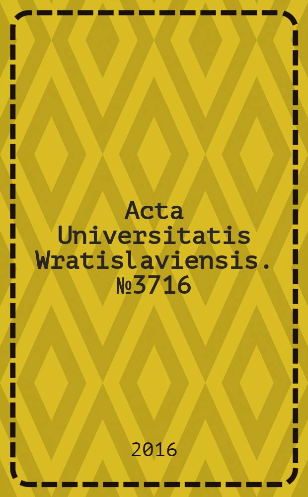Acta Universitatis Wratislaviensis. № 3716 : Uczestnictwo, ruch, wspólnota = Участие, движение, общность