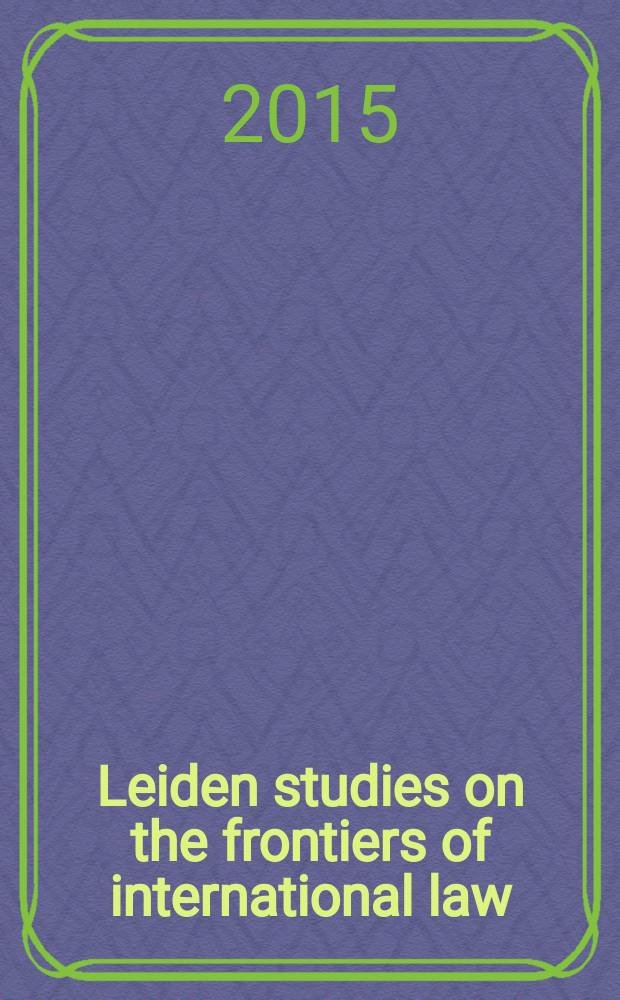 Leiden studies on the frontiers of international law = Лейденские исследования международного права