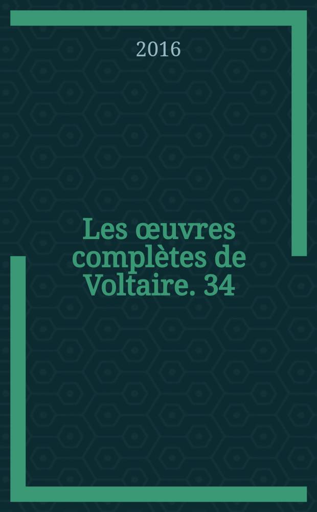 Les œuvres complètes de Voltaire. 34 : [Œuvres alphabétiques