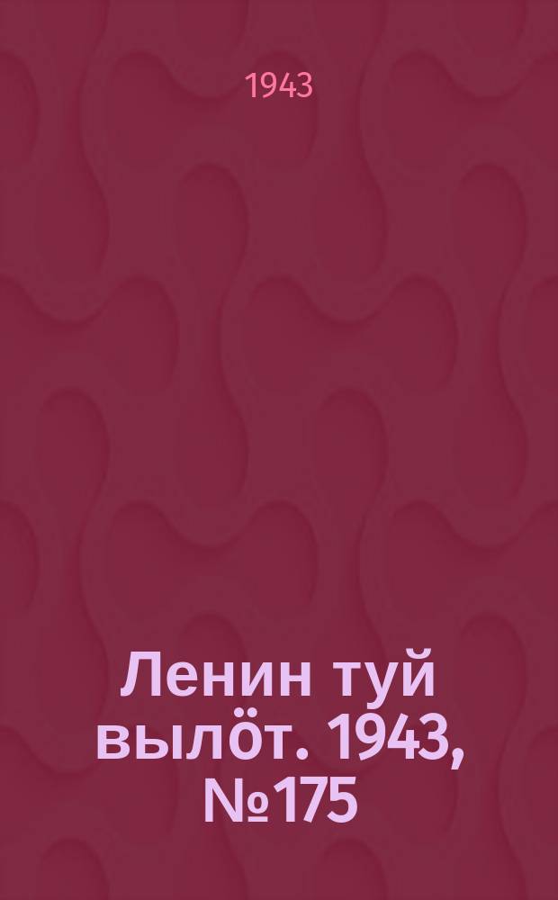 Ленин туй вылöт. 1943, № 175 (3237) (29 авг.)