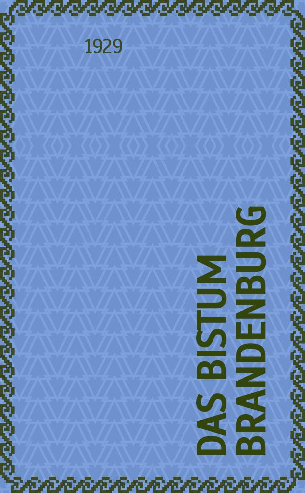 Das Bistum Brandenburg