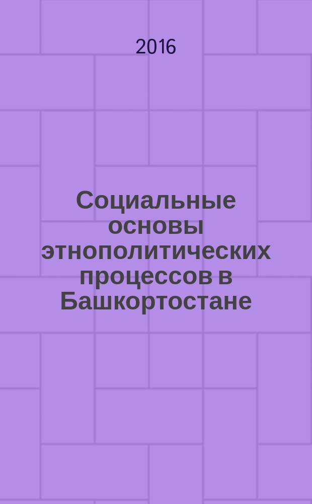 Социальные основы этнополитических процессов в Башкортостане : сборник документов и материалов