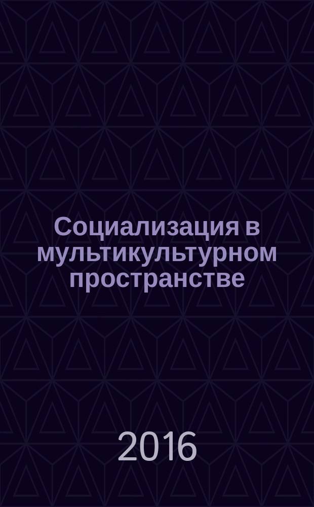 Социализация в мультикультурном пространстве : методическое пособие