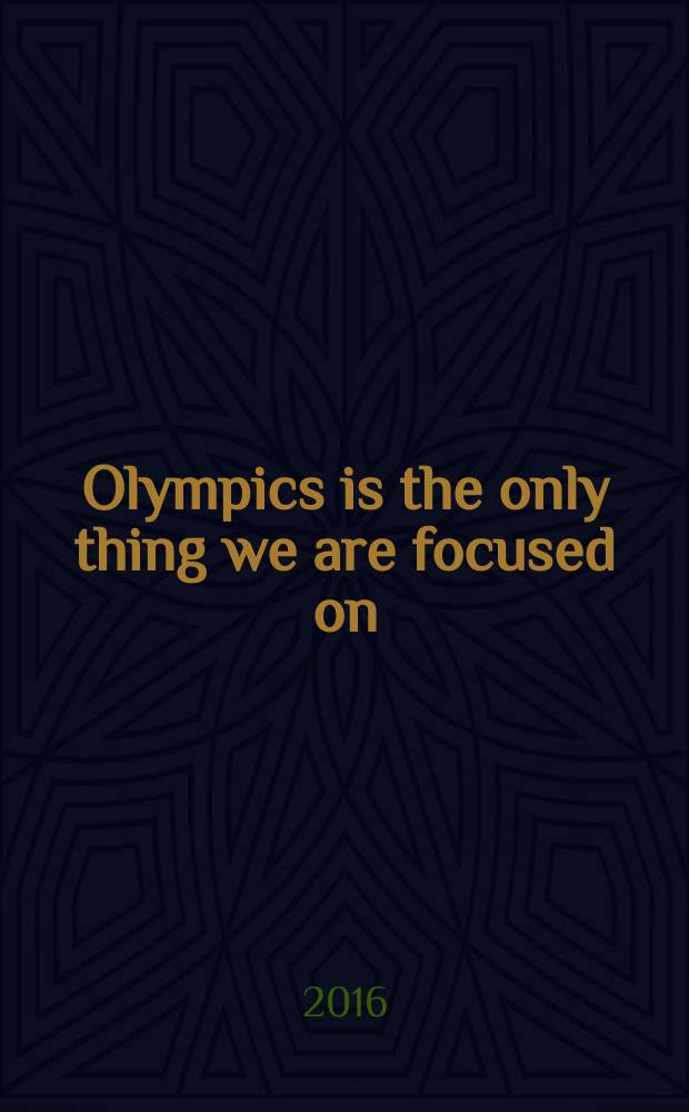 Olympics is the only thing we are focused on : учебное пособие для студентов 2-го курса факультета физической культуры