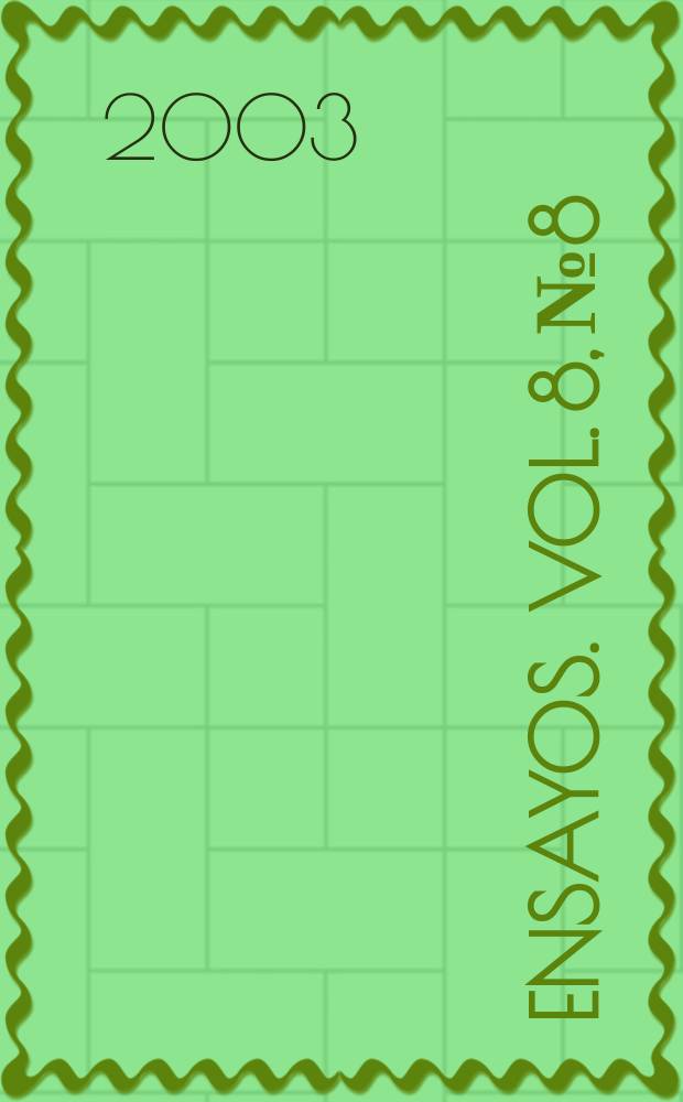 Ensayos. Vol. 8, № 8