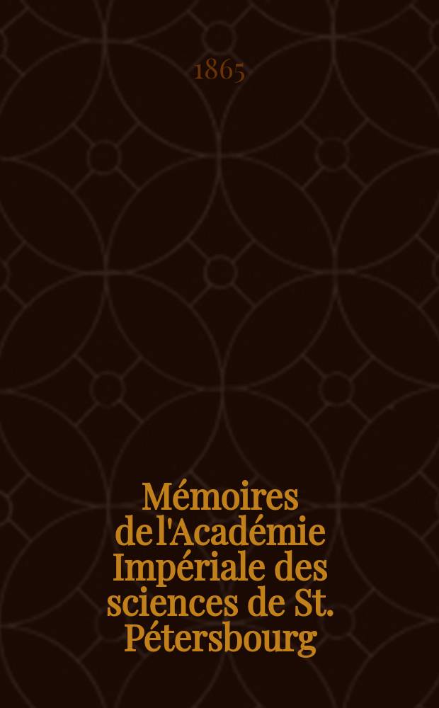 M&eacute;moires de l'Acad&eacute;mie Imp&eacute;riale des sciences de St. P&eacute;tersbourg : avec l'histoire de l'Academie. S&eacute;r. 7, t. 9, № 6 : Eine Verordnung Justinian's &uuml;ber den Seidenhandel aus den Jahren 540 - 547 = Постановление Юстиниана о торговле шелком 540 - 547 гг.