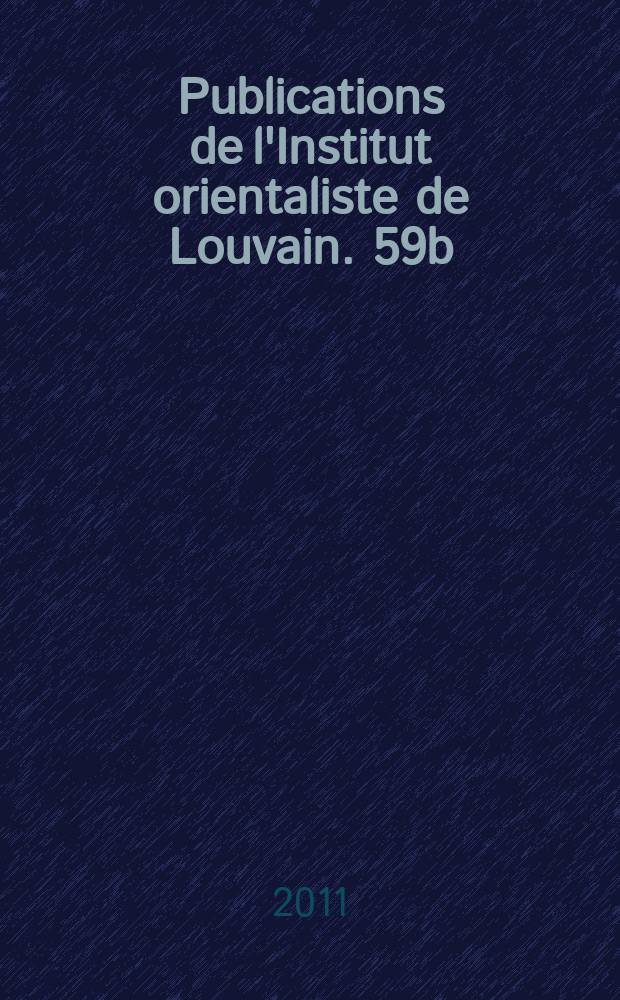 Publications de l'Institut orientaliste de Louvain. 59b : Πτολεμαίου Πρόχειροι κανόνες
