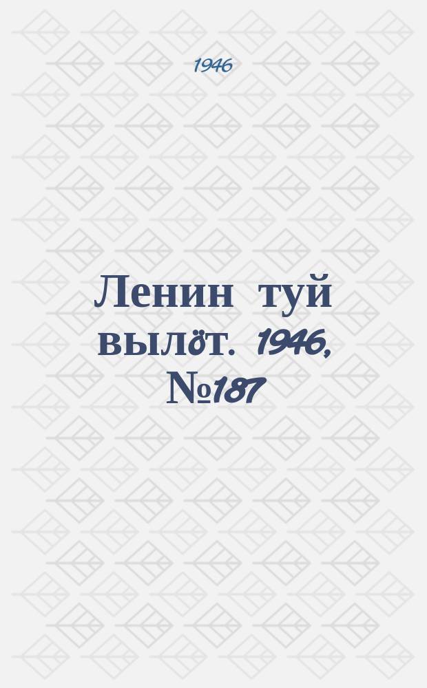 Ленин туй вылöт. 1946, № 187 (6007) (13 окт.)