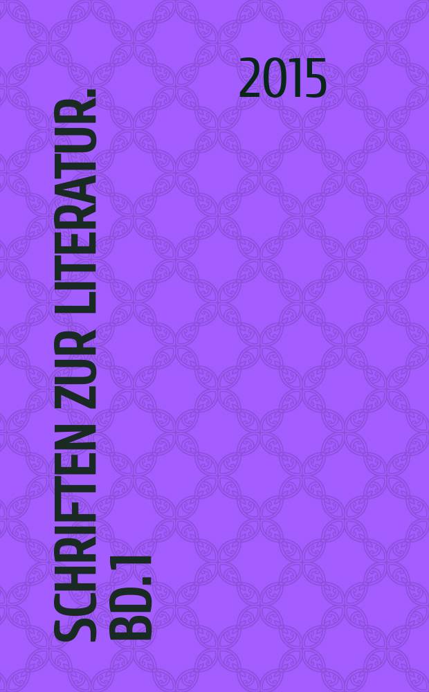 Schriften zur Literatur. Bd. 1 : Homer, Shakespeare, Wieland und andere Zeitgenossen = Гомер, Шекспир, Виланд и другие современники