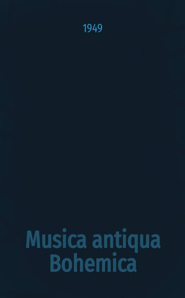 Musica antiqua Bohemica