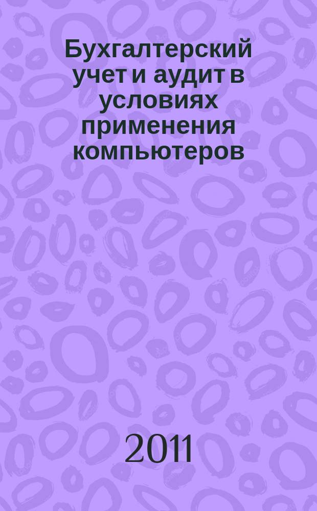Бухгалтерский учет и аудит в условиях применения компьютеров : учебное пособие
