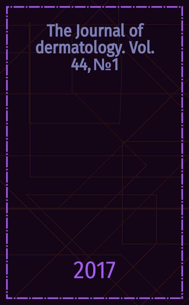 The Journal of dermatology. Vol. 44, № 1
