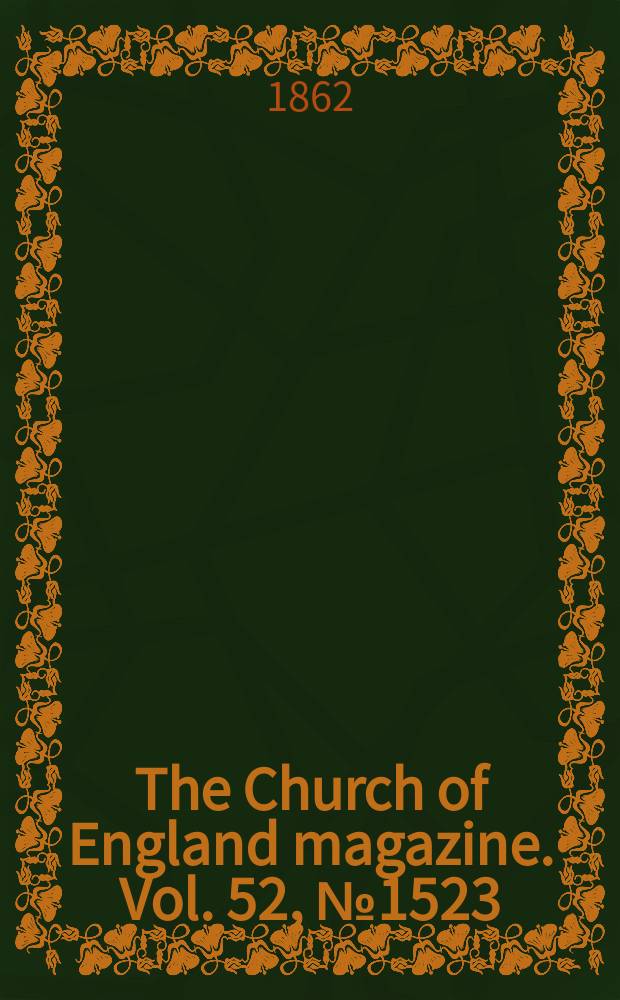 The Church of England magazine. Vol. 52, № 1523