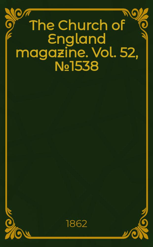 The Church of England magazine. Vol. 52, № 1538