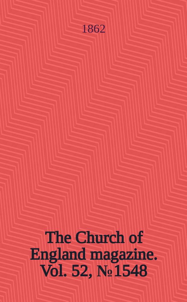 The Church of England magazine. Vol. 52, № 1548
