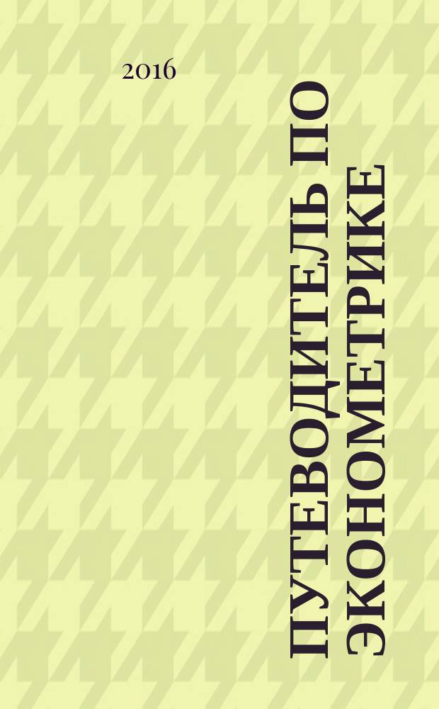 Путеводитель по эконометрике : учебник для студентов, обучающихся по экономическим направлениям и специальностям, а также для студентов бакалавриата, магистратуры, аспирантов, преподавателей экономических факультетов вузов. Кн. 2