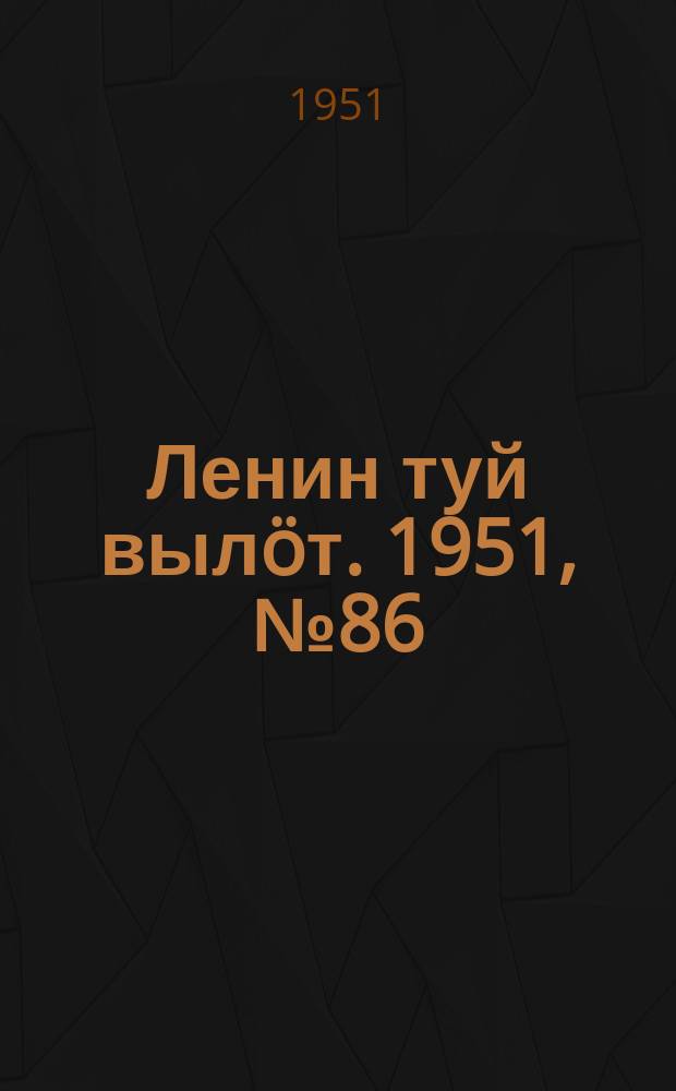 Ленин туй вылöт. 1951, № 86 (7071) (28 апр.)
