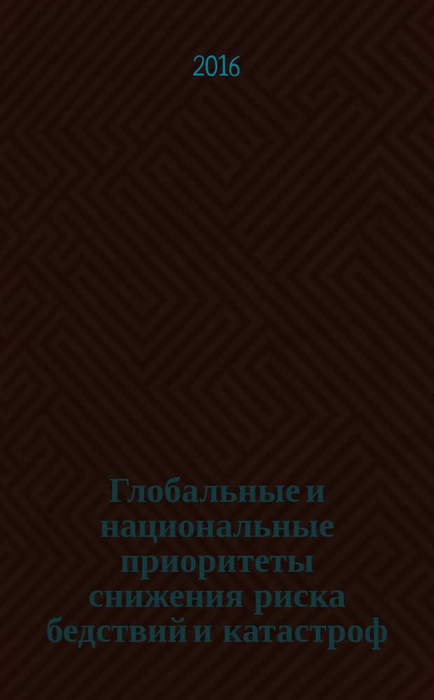 Глобальные и национальные приоритеты снижения риска бедствий и катастроф