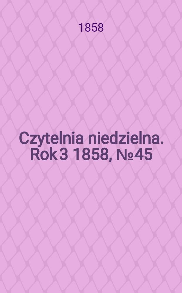 Czytelnia niedzielna. Rok 3 1858, № 45