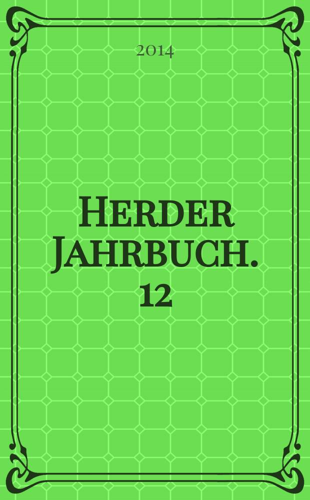 Herder Jahrbuch. 12