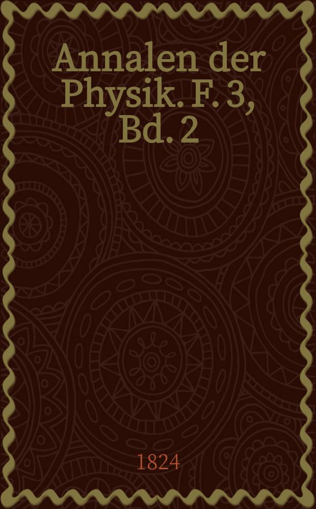 Annalen der Physik. [F. 3], Bd. 2 (78)