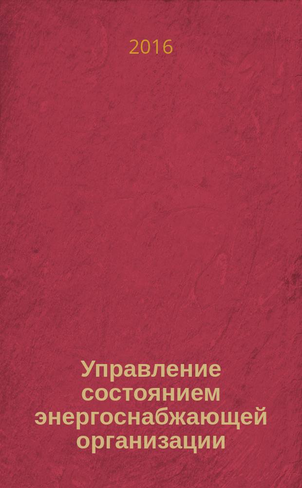 Управление состоянием энергоснабжающей организации : монография