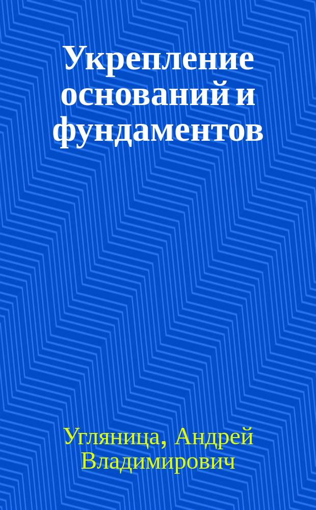 Укрепление оснований и фундаментов : учебное пособие : для студентов-магистрантов по направлению подготовки 08.04.01 Строительство