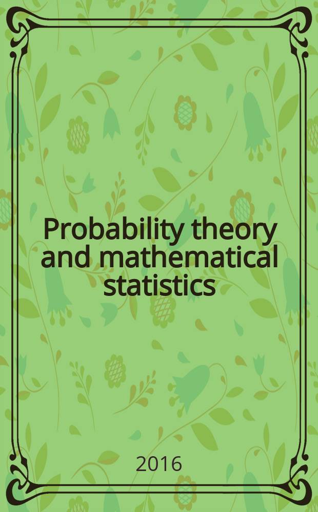 Probability theory and mathematical statistics : manual in English for bachelors students. Pt. 1