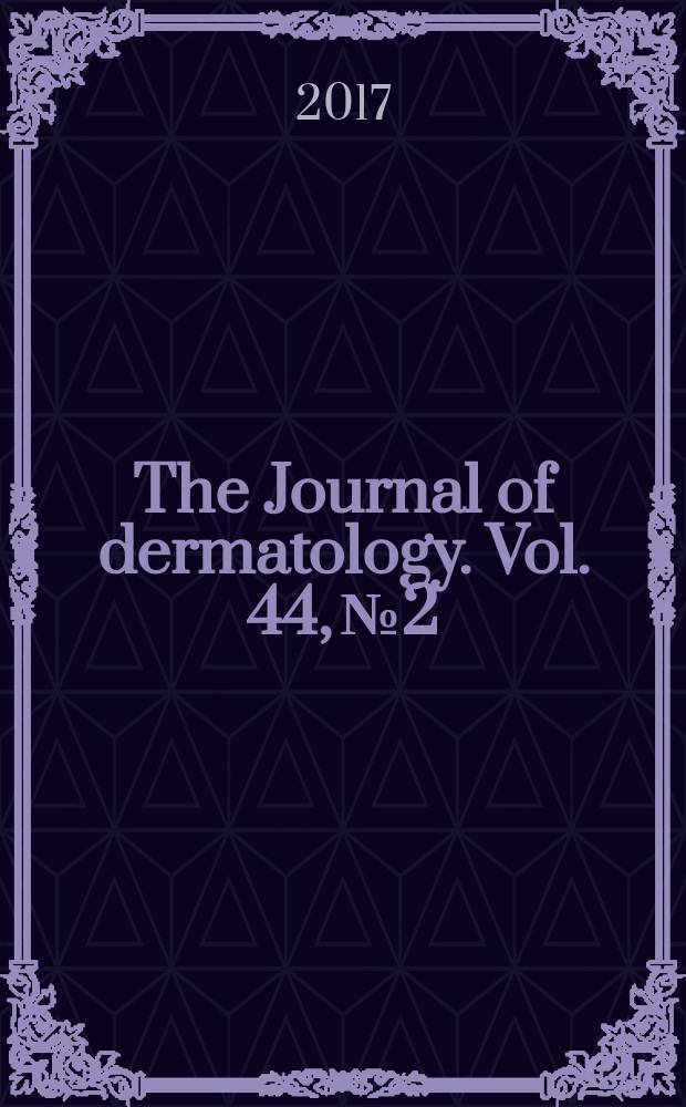 The Journal of dermatology. Vol. 44, № 2