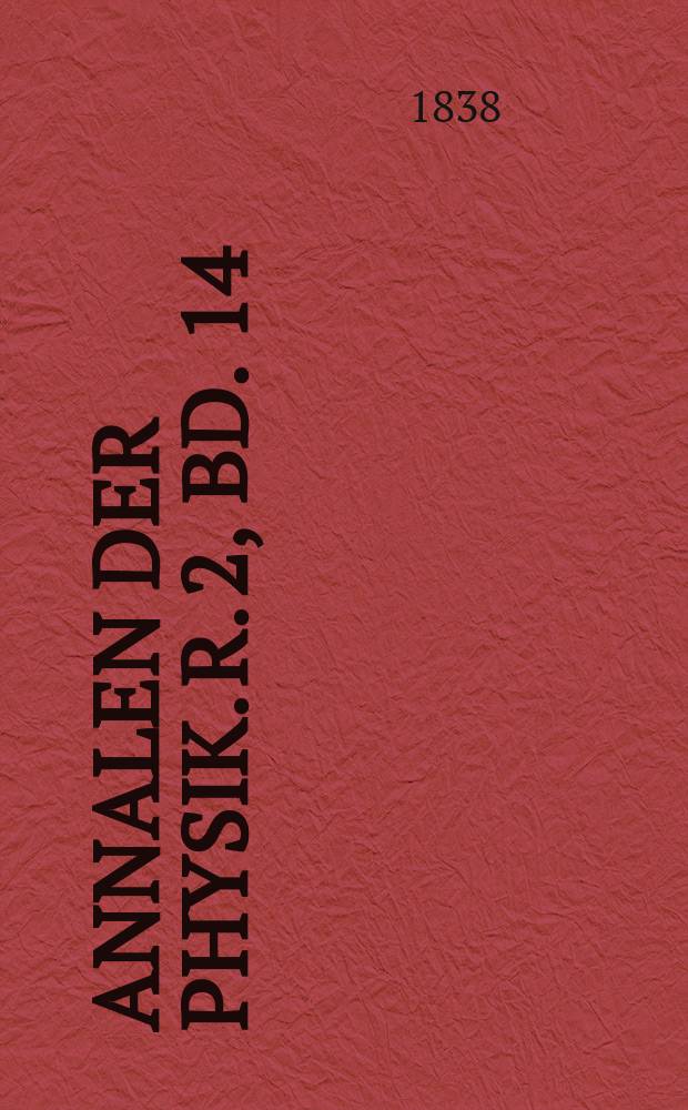 Annalen der Physik. R. 2, Bd. 14 (120)