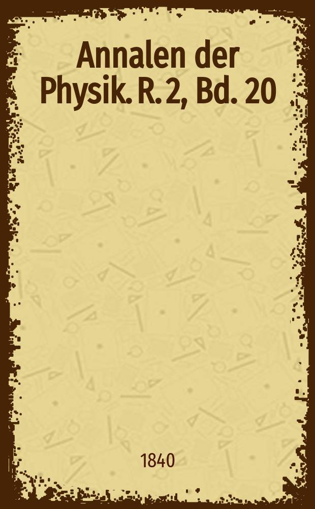 Annalen der Physik. R. 2, Bd. 20 (126)