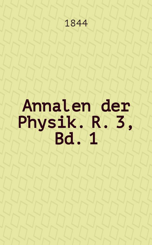 Annalen der Physik. R. 3, Bd. 1 (137)