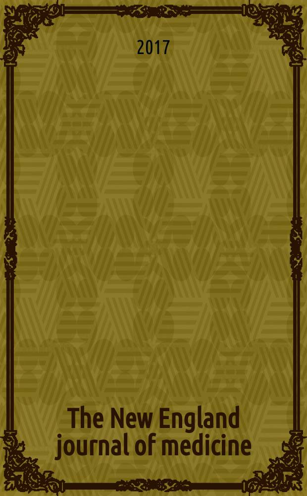 The New England journal of medicine : Formerly the Boston medical a. surgical journal. Vol. 376, № 11