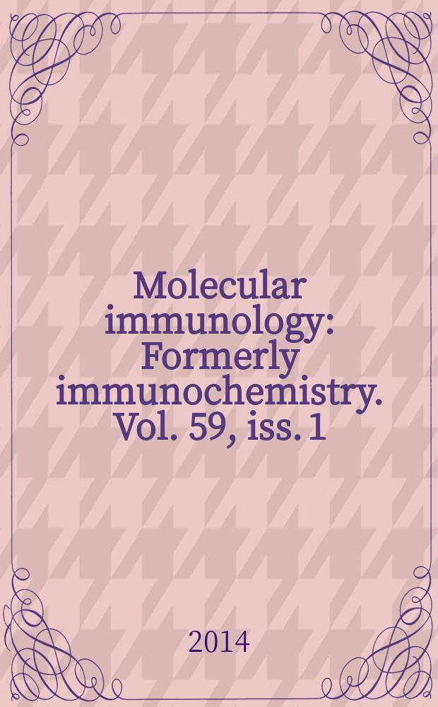 Molecular immunology : Formerly immunochemistry. Vol. 59, iss. 1