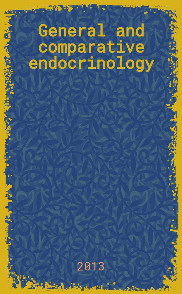 General and comparative endocrinology : An international journal. Vol. 187