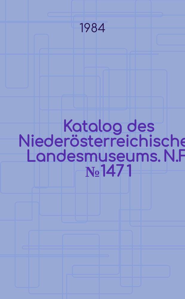 Katalog des Niederösterreichischen Landesmuseums. N.F., № 147 [1] : Das Zeitalter Kaiser Franz Josephs = Эпоха императора Франца Иосифа. От революции и до периода грюндерства 1848-1880