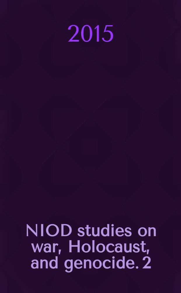 NIOD studies on war, Holocaust, and genocide. 2 : Seeking peace in the wake of war = Поиски мира в разгар войны, Европа 1943-1947 гг.