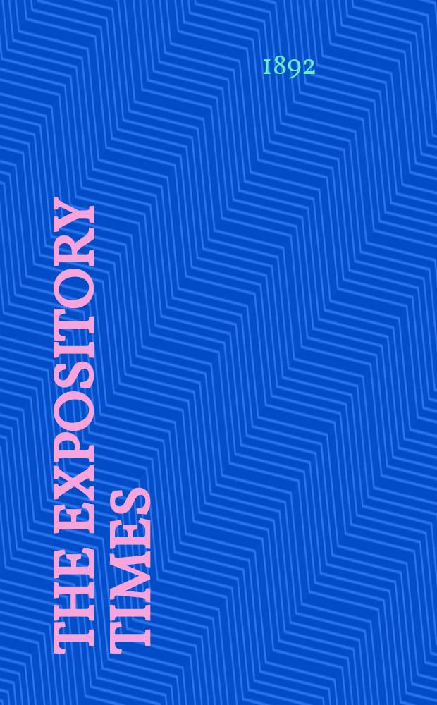 The expository times = Время пояснения