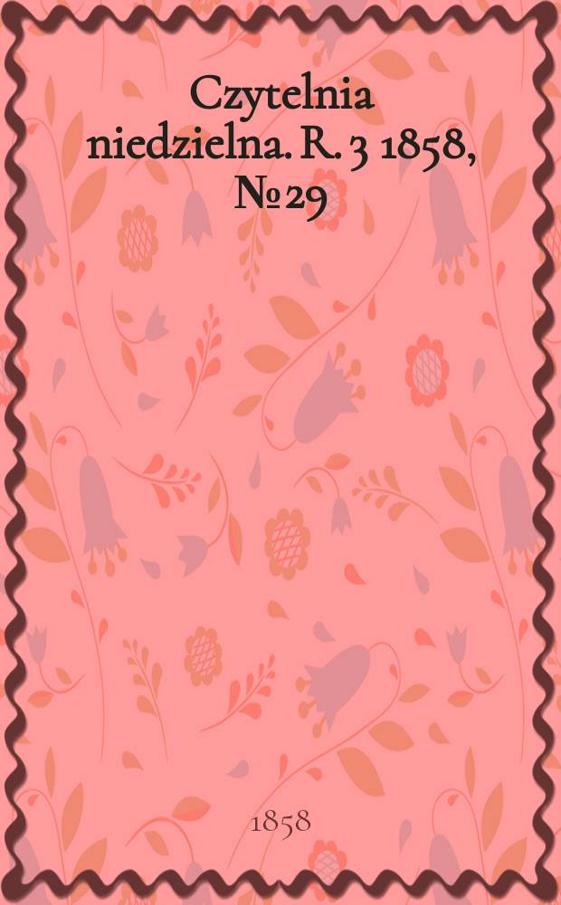 Czytelnia niedzielna. R. 3 1858, № 29