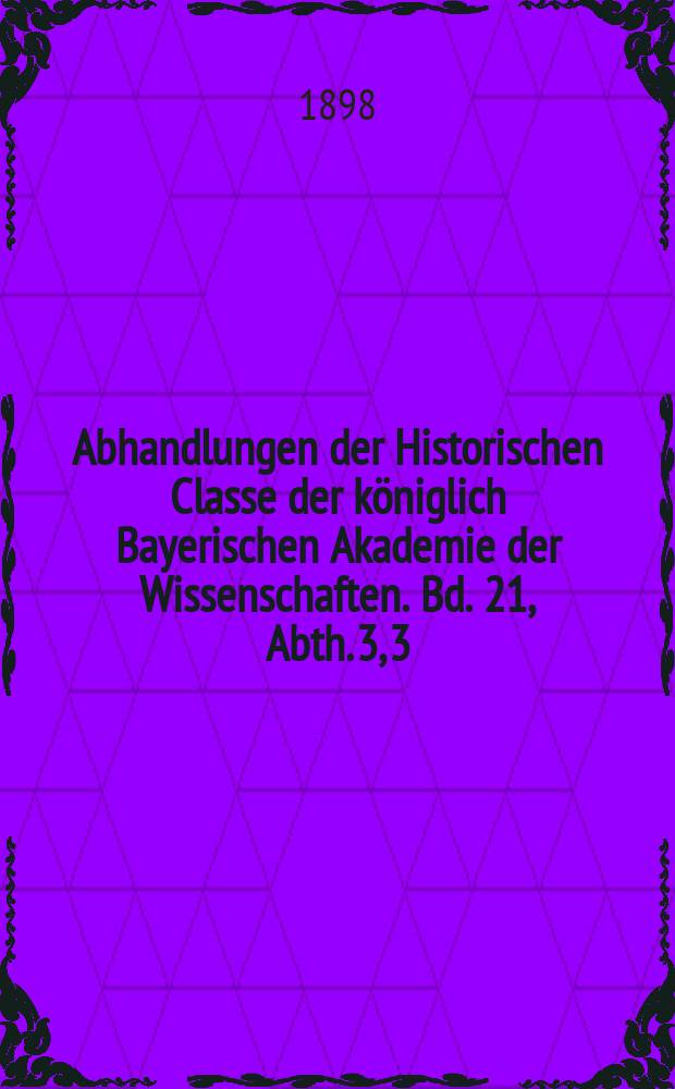 Abhandlungen der Historischen Classe der k&ouml;niglich Bayerischen Akademie der Wissenschaften. Bd. 21, Abth. 3, [3] : 1896/1898. Textgeschichte der Regula S. Benedicti = История текста устава св. Бенедикта