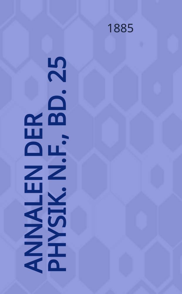 Annalen der Physik. N.F., Bd. 25 (261)