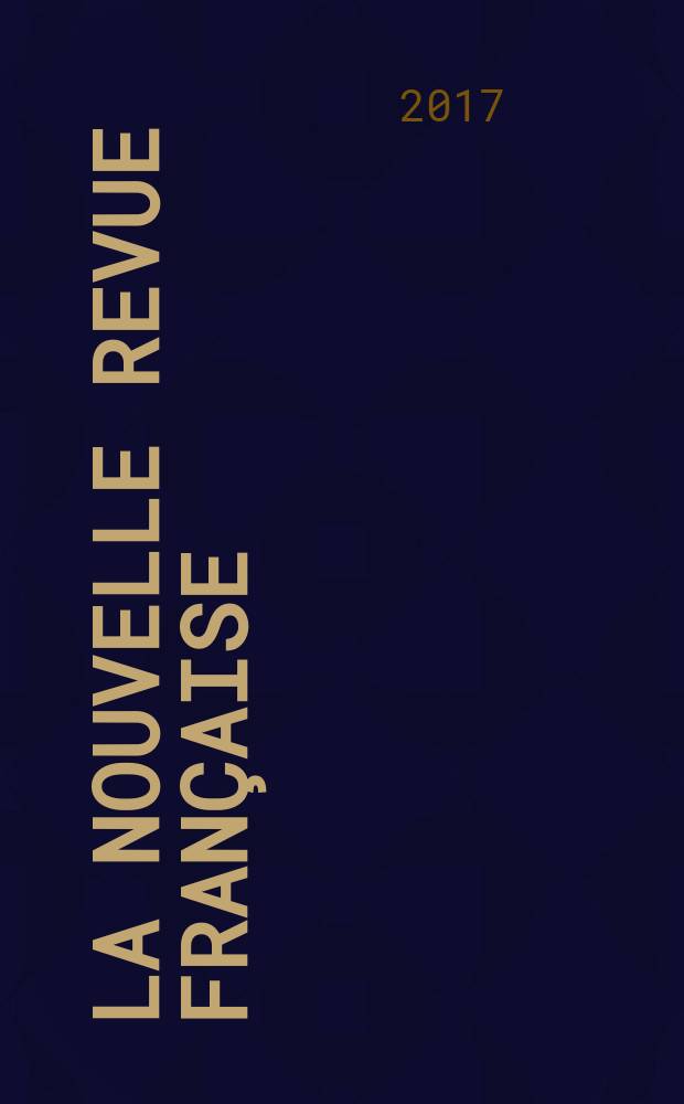 La Nouvelle revue française : NRF. № 623