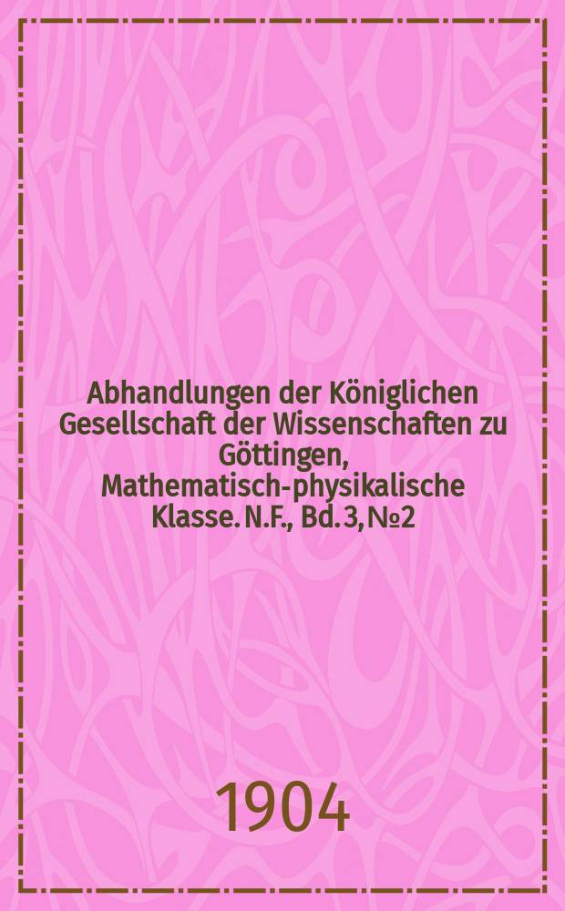 Abhandlungen der Königlichen Gesellschaft der Wissenschaften zu Göttingen, Mathematisch-physikalische Klasse. N.F., Bd. 3, № 2 : Ueber die Untere Kreide Helgolands und ihre Ammonitiden = Нижний мел о. Гельголанд и его аммониты